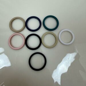 THUNDERFIT | lot of 8 size 7 silicone rings neutral